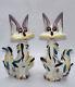Crazy Calico Cats Salt and Pepper Shakers 1950s MCM Vintage Japan Kitsch
