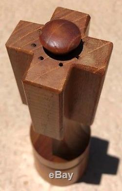 Dansk Designs Chess King Teak Wood Salt/Pepper Mill by Jens Quistgaard-Mid Cent
