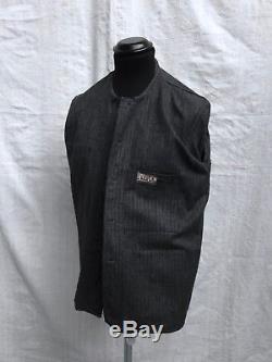 Deadstock VTG French Chore Jacket 1940's Work Jacket Vtg Salt Pepper Jacket SzM
