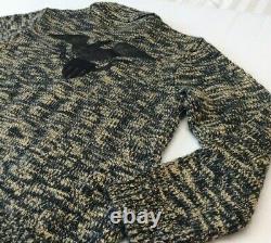 Denim Supply Ralph Lauren American Eagle Wool Knit Full Zip Sweater Cardigan XL