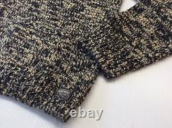 Denim Supply Ralph Lauren American Eagle Wool Knit Full Zip Sweater Cardigan XL