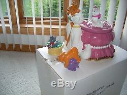 Disney Aristocats Cookie Jar With Salt & Pepper Set Limited Edition of 150 NIB