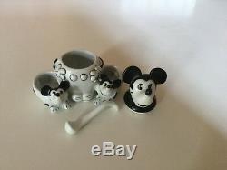 Disney Vintage Mickey Mouse Condiment Set with Open Salt & Pepper Germany