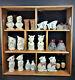 Display Case with Vintage Salt and Pepper Shaker Collection, Disney Shawnee Leeds