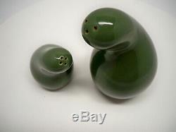 EVA ZEISEL Town & Country Schmoo FOREST GREEN Salt & Pepper Shakers by REDWING