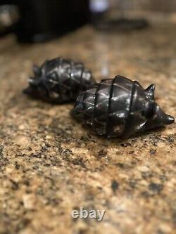 Emilia Castillo BLACK Pair Of Armadillos Salt & Pepper Shaker Set