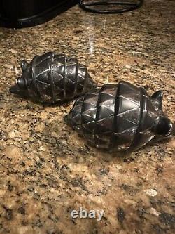 Emilia Castillo BLACK Pair Of Armadillos Salt & Pepper Shaker Set