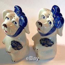 Extremely Rare 6 Pair Uncirculated Shawnee Muggsy Salt & Pepper Shakers In Box