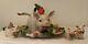 FITZ & FLOYD FRENCH MARKET 2 Pig Tureen, Lid, Ladle & Under-plate Salt & Pepper