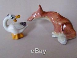 Fox And Goose Salt And Pepper Shakers Ceramic Arts Studio 1952 Very Cute