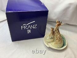 FRANZ GIRAFFE SALT AND PEPPER SET rare