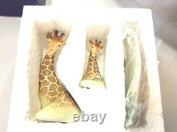 FRANZ GIRAFFE SALT AND PEPPER SET rare