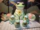 FROGS! Cookie Jar Salt Pepper Napkin Butter Creamers Otagiri Mary Ann Baker