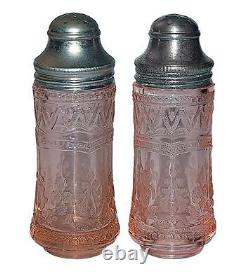 Federal Patrician Pink Salt and Pepper Shakers