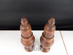 Fine Antique Georgian Style Treen Salt and Pepper Shakers