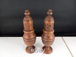 Fine Antique Georgian Style Treen Salt and Pepper Shakers