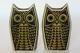 Fine Hornsea Pottery Owl Cruet Set Salt & Pepper John Clappison c. 1960's