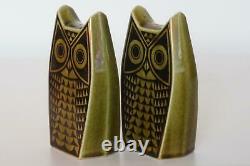 Fine Hornsea Pottery Owl Cruet Set Salt & Pepper John Clappison c. 1960's
