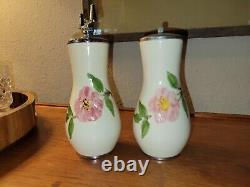 Franciscan? DESERT ROSE? Bulbous Salt Shaker and Pepper Grinder Set