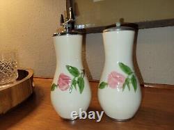 Franciscan? DESERT ROSE? Bulbous Salt Shaker and Pepper Grinder Set