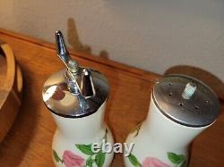 Franciscan? DESERT ROSE? Bulbous Salt Shaker and Pepper Grinder Set