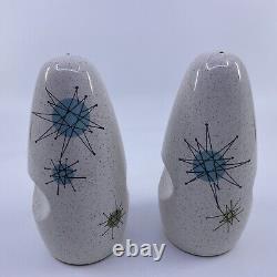 Franciscan Starburst 5 3/4 Tall Kitchen Salt and Pepper Shakers