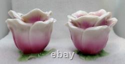 Franz Porcelain Camellia Salt & Pepper Shakers