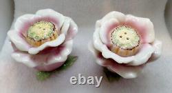 Franz Porcelain Camellia Salt & Pepper Shakers