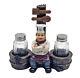 French Chef Picnic Figurine Statue Salt and Pepper Shaker Holder (W6)