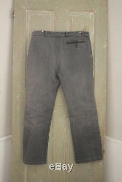 French Work wear pants salt & pepper Vintage Clothing trouser 34 inch waist 1930