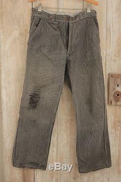 French Workwear pants salt and pepper Chore pants trousers 30 waist