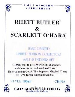 GONE with the WIND'99 Rhett Butler Scarlett Salt Pepper Shakers Happy Memories