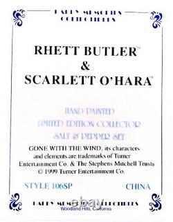 GONE with the WIND'99 Rhett Butler Scarlett Salt Pepper Shakers Happy Memories
