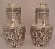 Gorham Cluny Aesthetic Hand Chased Repousse Sterling Salt Pepper Shakers 1884