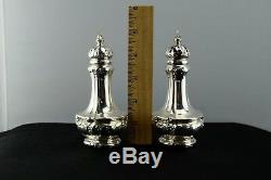 Gorham Sterling Silver Salt & Pepper Shakers Repousse A1017 Not Weighted