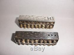 Great Vintage Chinese Export Sterling Silver Salt & Pepper Shakers Abacus