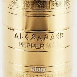Greek PREMIUM Brass Alexander set of 2 Mill Salt #108 8 & Pepper #103 8 ATLAS