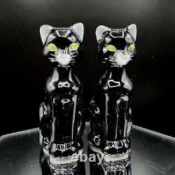 Green Eyed Cat Salt And Pepper Shakers 2005 Harry And David Black Cat Halloween