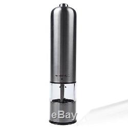 Greenco Automatic Electric Pepper Mill and Salt Grinder Stainless Steel