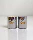 Gucci Never Used Rare Vintage 70s Salt And Pepper Shakers Chrome with Wood