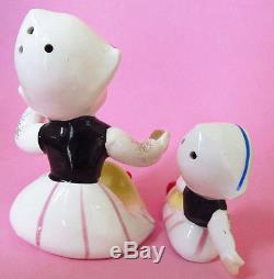 HOLLAND / DUTCH WORLD MOTHER & CHILD SERIES Salt and Pepper Shakers NAPCO