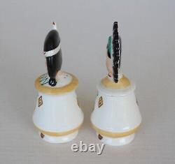 HTF Vintage Norcrest Native American Indian Salt Pepper Shakers Pixieware Set