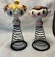 Holt Howard Rock N Roll Kids On Springs Salt & Pepper Shakers 1959 Nice Funky