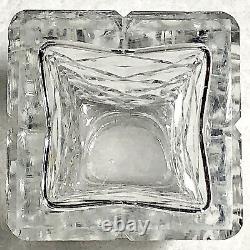 Hroar Prydz Crystal White Guilloche Enamel Silver Top Salt/Pepper Shaker Norway