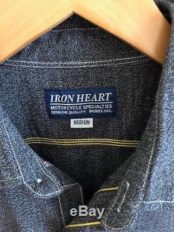 Iron Heart Gray Salt & Pepper Work Shirt Size Medium