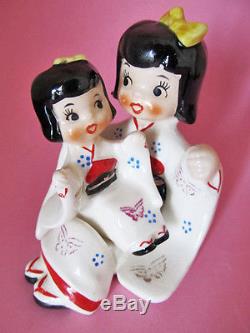 JAPAN /JAPANESE WORLD MOTHER & CHILD SERIES Salt and Pepper Shakers NAPCO