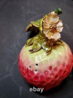 JAY STRONGWATER Strawberry embellished salt & pepper