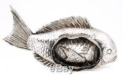 Japanese Sterling Silver Salt & Pepper Fish