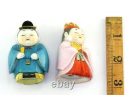 Japanese Toshikane Arita Porcelain Emperor Empress Imperial Salt Pepper Shakers