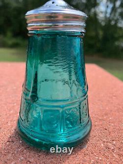 Jeannette Depression Glass Doric and Pansy Salt & Pepper